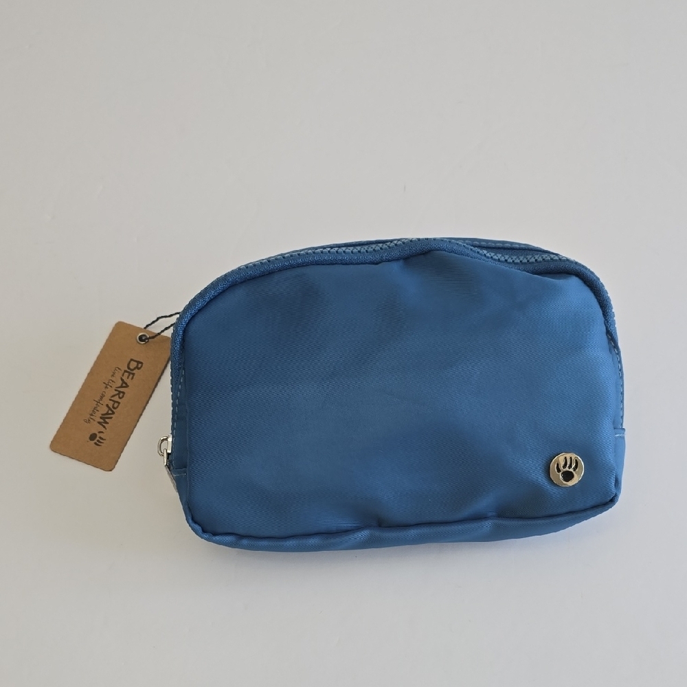 NWT BearPaw Fanny Pack Crossbody Waist Belt Bag Blue